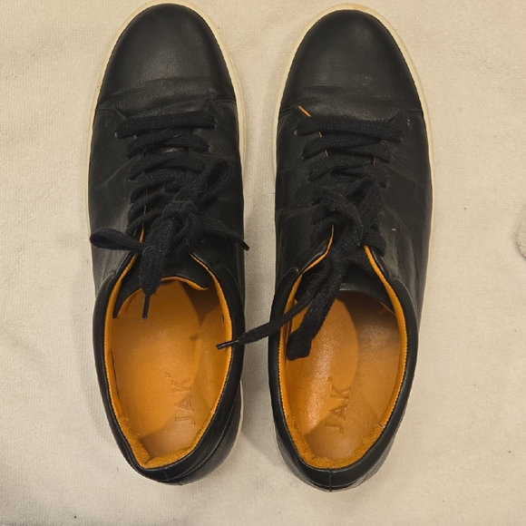 JAK ShoesRoyal S3 Black – Minimalist Leather Sneakers Size 44